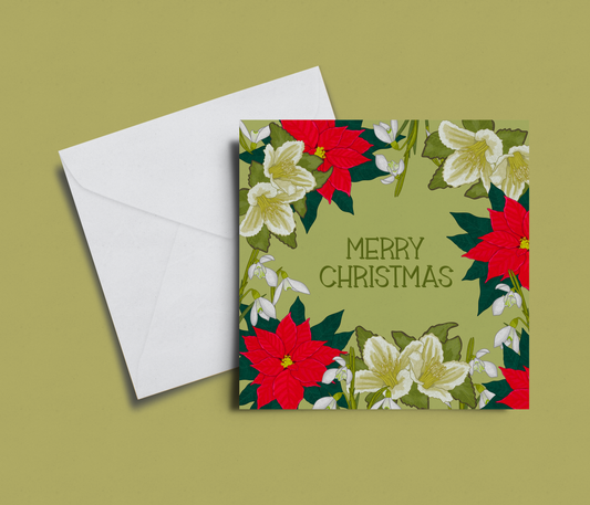 'Clematis' Christmas Card