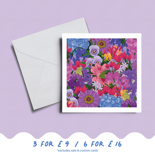 'Bright Blooms' Card