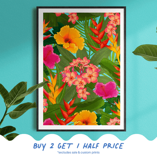 'Vibrant Tropics' Print